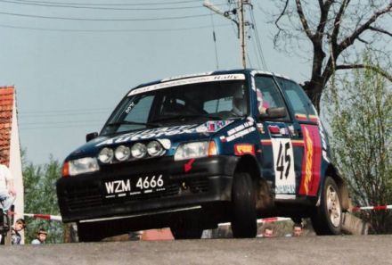 Jacek Sikora i Marek Kaczmarek - Fiat Cinquecento Abarth.